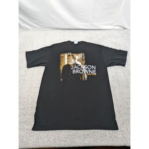 Jackson Brown 2023 Concert Tour Band Shirt Black Graphic Large Tall